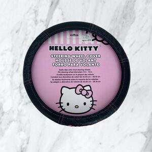Hello Kitty Black and Pink Steering Wheel Cover